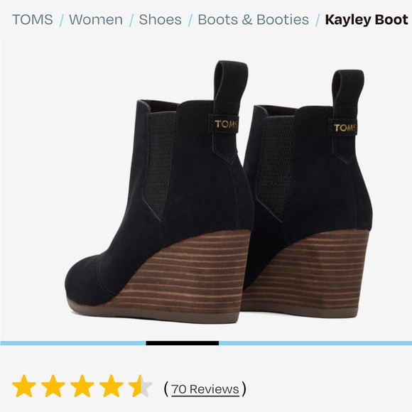 NWT Tom’s wedge boots - Picture 2 of 4